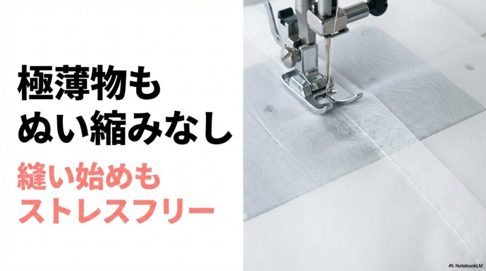 HZL-G200　薄い生地も縫いやすい