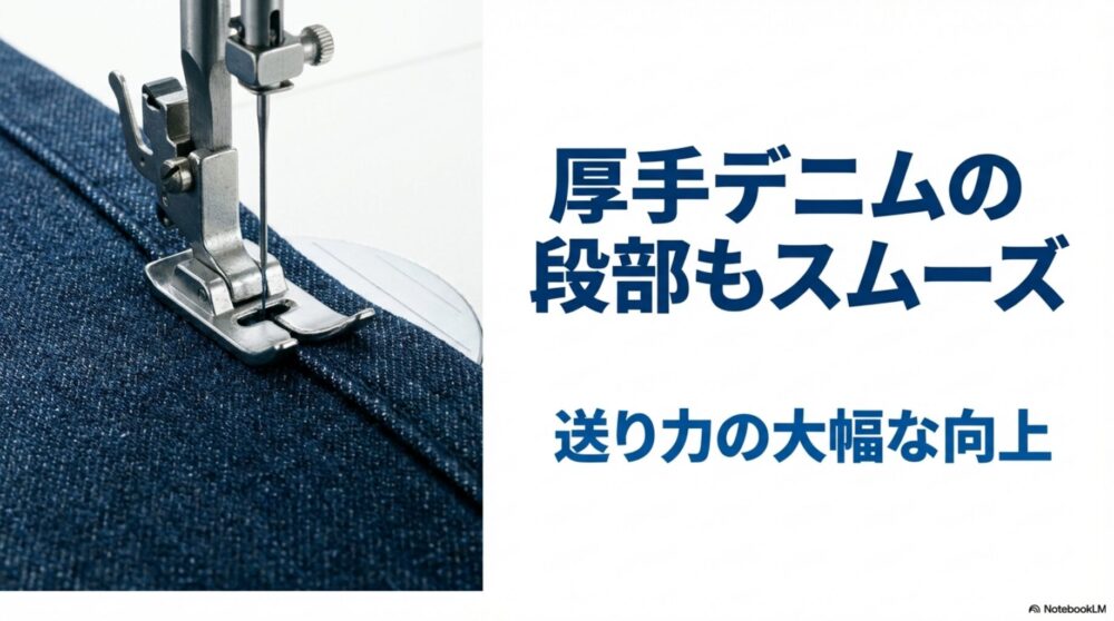 HZL-G200　厚い生地も縫いやすい