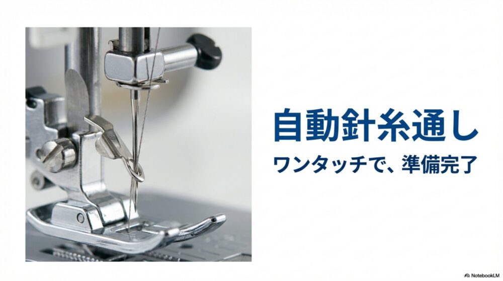 ミシンの糸通しは今は要らなくても長い目で見るとあったほうがいい機能